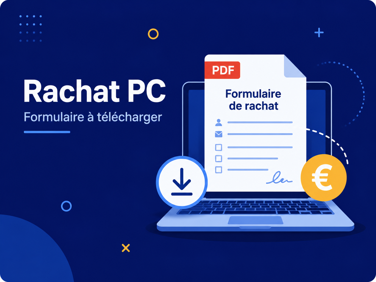 Illustration rachat ordinateur